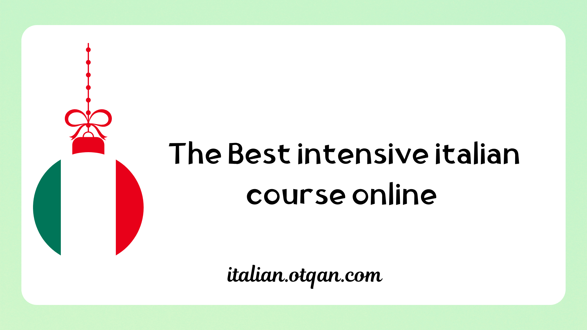 intensive italian course online