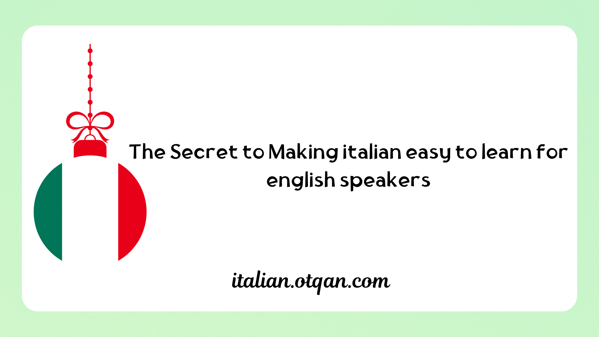 italian easy to learn for english speakers