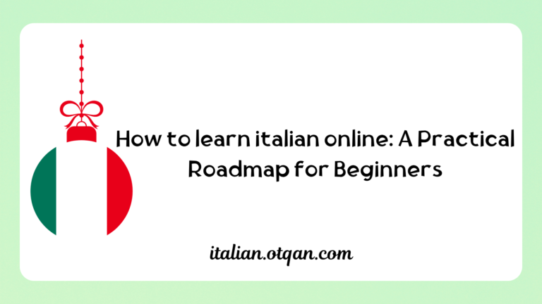 learn italian online